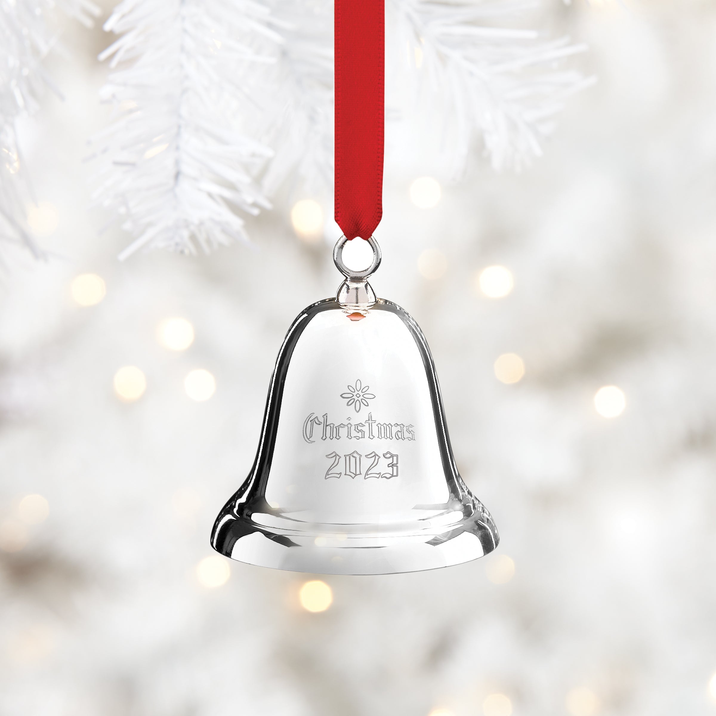 2023 39th Annual Christmas Sterling Silver Bell Ornament - Image 2