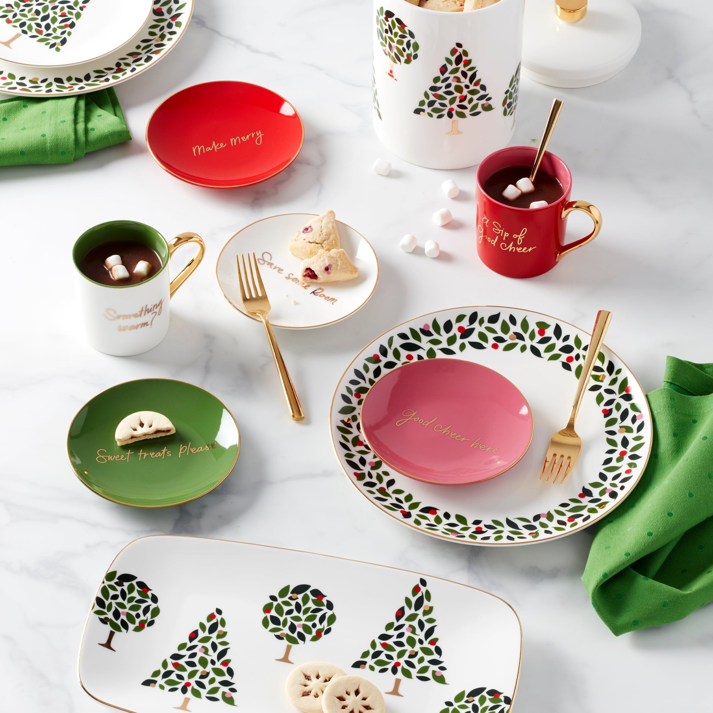 Be Jolly Color Tidbit Plates - Set of 4 - Image 3